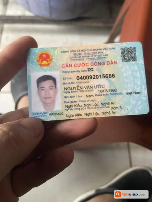 Nhặt được CCCD tại đường Nguyễn Trãi, Hà Đông