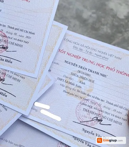 Tìm hồ sơ bằng cấp và giấy tờ thất lạc tại Vĩnh Lộc