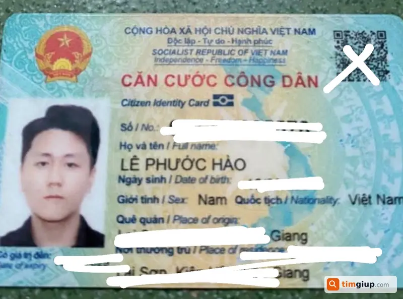 Tìm ví đen có giấy tờ tên Lê Phước Hào tại Võ Văn Kiệt