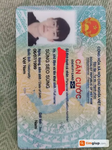 Rơi ví đen chứa CCCD tại Yên Phong - Trần Xá, Bắc Ninh