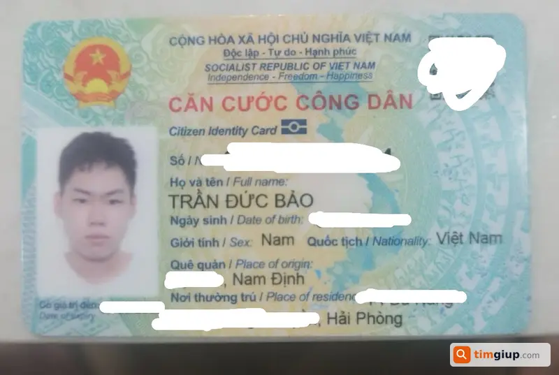 Tìm Ví Đen Kèm Cccd Tên Trần Đức Bảo Ở Lê Lai, Hải Phòng