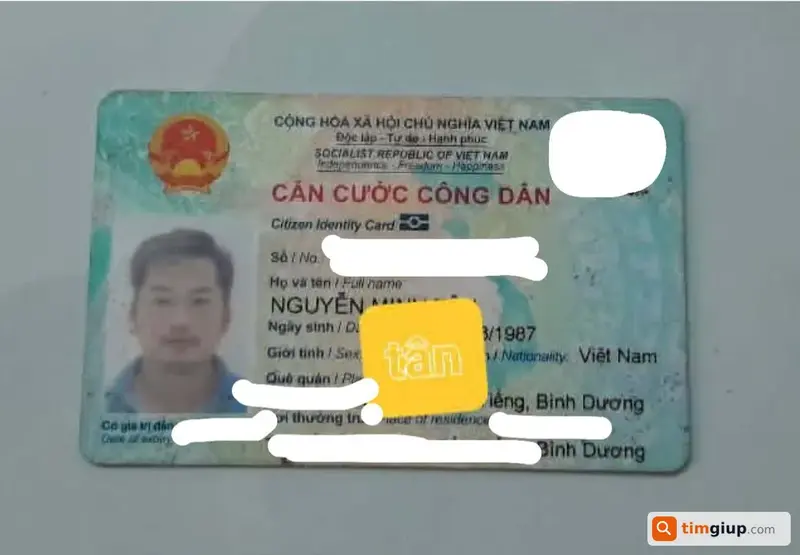 Tìm ví và giấy tờ tùy thân của anh Nguyễn Minh Tân tại Bình Dương