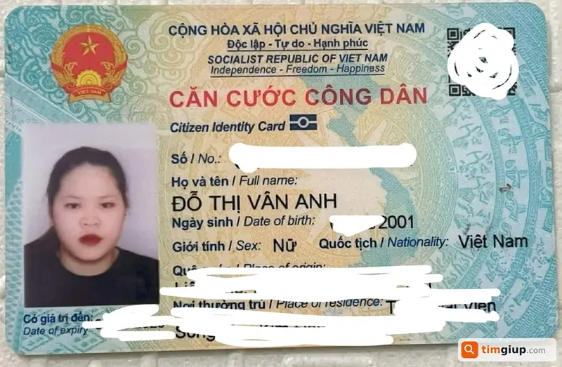 Tìm ví màu xanh của chị Đỗ Thị Vân Anh tại Hải Phòng