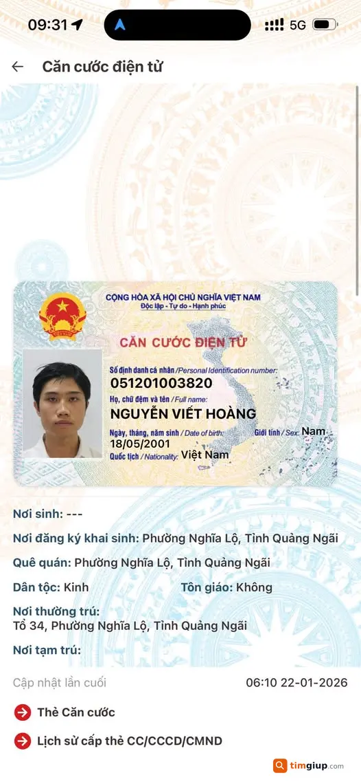 Tìm ví có CCCD rơi từ Hiệp Bình đến hẻm 606