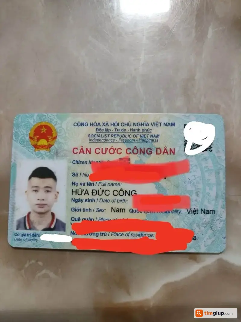Tìm Ví Giấy Tờ Tên Hứa Đức Công Tại Chợ Nếnh, Bắc Giang