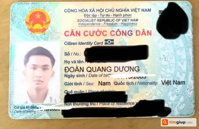 Tìm ví và giấy tờ tùy thân tên Đoàn Quang Dương tại Đà Nẵng