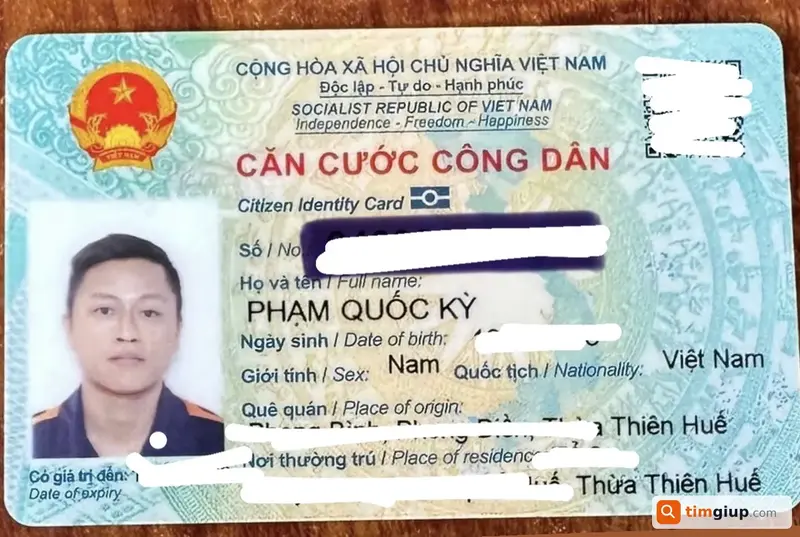 Tìm ví đánh rơi có giấy tờ tên Phạm Quốc Kỳ (1988) tại Huế