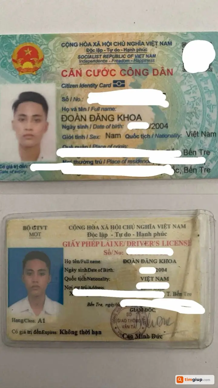 Tìm ví chứa CCCD Đoàn Đăng Khoa rơi cầu Cần Thơ