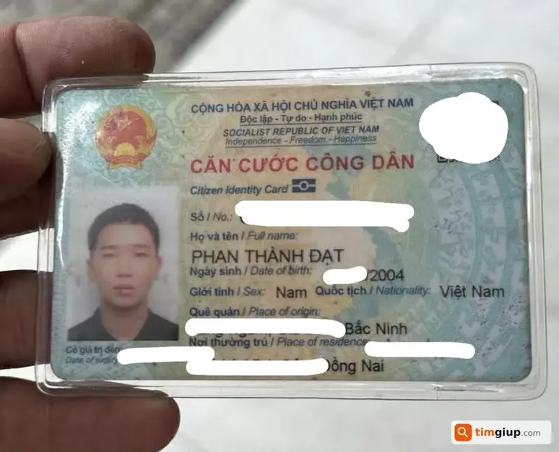 Tìm ví da màu đen đánh rơi tại Biên Hòa, Đồng Nai