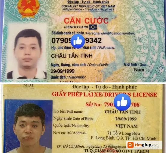 Tìm ví và giấy tờ Châu Tấn Tình rơi Phú Nhuận