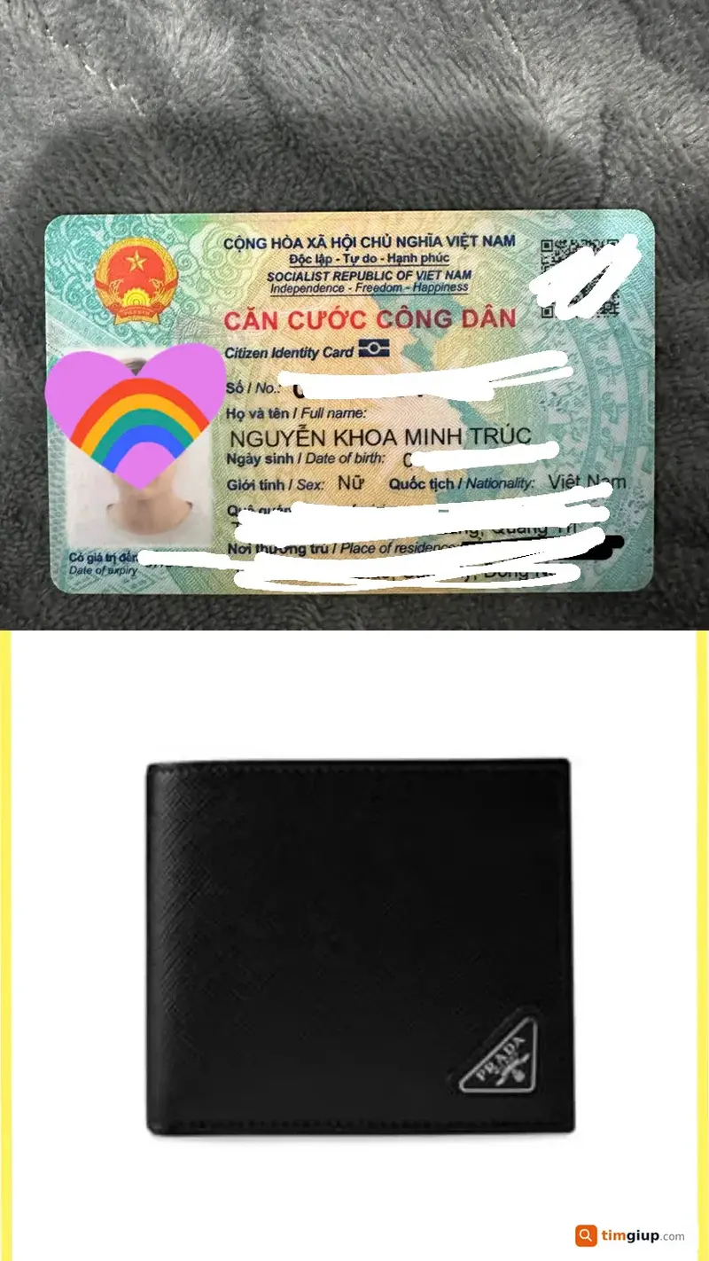 Tìm ví và giấy tờ tùy thân tên Nguyễn Khoa Minh Trúc tại Biên Hòa, Đồng Nai
