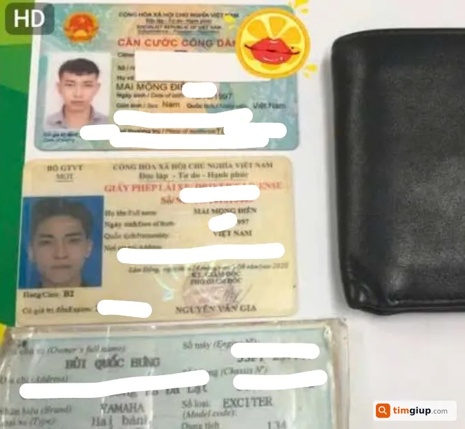 Tìm ví da màu đen tên Mai Mộng Điền tại Đà Lạt