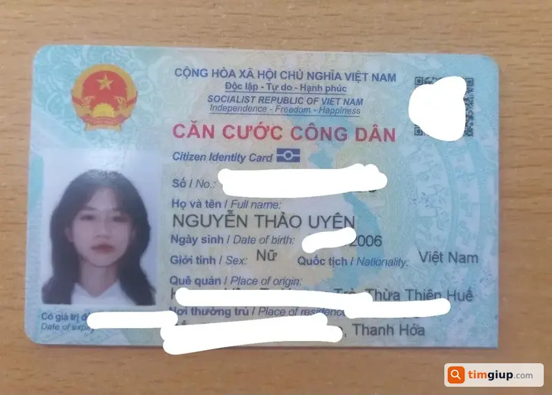 Tìm giấy tờ tùy thân tên Nguyễn Thảo Uyên tại Hà Nội