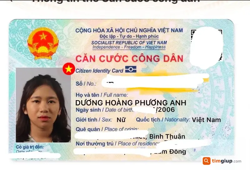 Tìm ví giấy tờ mang tên Dương Hoàng Phương Anh từ Di Linh đến TP.HCM