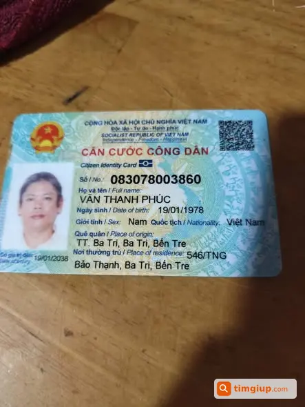 Bóp Giấy Tờ Tùy Thân Bị Đánh Rơi, Nhờ Mọi Người Tìm Giúp